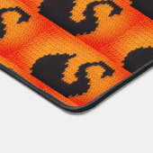 Schwarzer Schwan Profil in der Kunsthandwerkskorch Schreibtischunterlage (Ecke)