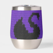 Schwarzer Schwan Profil Lila Kunsthandwerkskurve (Vorderseite)