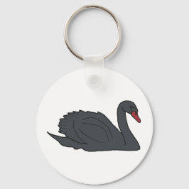 Schwarzer Schwan Schlüsselanhänger