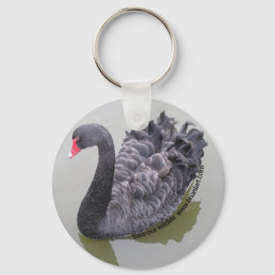 schwarzer Schwan Schlüsselanhänger