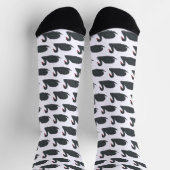 Schwarzer Schwan Socken (Oben)