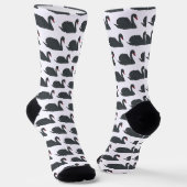 Schwarzer Schwan Socken (Gewinkelt)