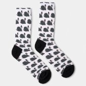 Schwarzer Schwan Socken (Rechts)