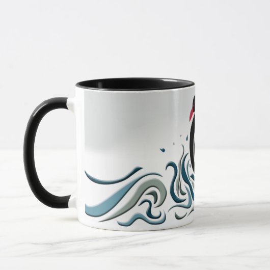 Schwarzer Schwan Tasse (Links)