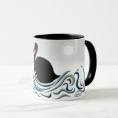 Schwarzer Schwan Tasse (VorderseiteRechts)
