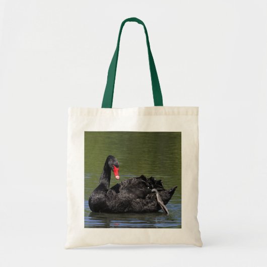 Schwarzer Schwan Tragetasche (Vorne)