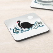 Schwarzer Schwan Untersetzer (Linke Seite)