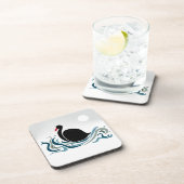 Schwarzer Schwan Untersetzer (Rechte Seite)