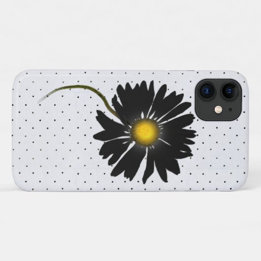 schwarzer Schwanz an Punkten Case-Mate iPhone Hülle (Rückseite (Horizontal))