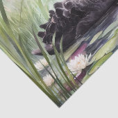 Schwarzer Schwanz-Decoupage-Floß Seidenpapier (Ausschnitt)