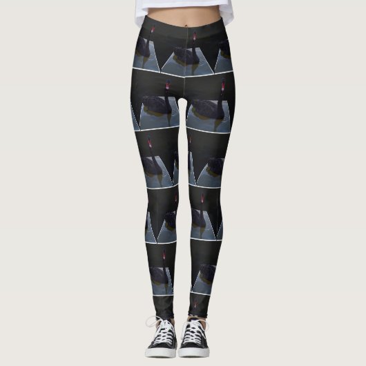Schwarzer Schwanz im Maßteich, Leggings (Vorderseite)