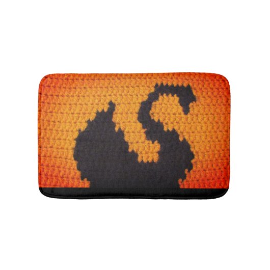 Schwarzer Schwanz Profil in Kunsthandwerk bei Sonn Badematte (Vorderseite)