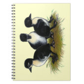 Schwarzer Schwedischer Ducklings Notizblock (Vorderseite)