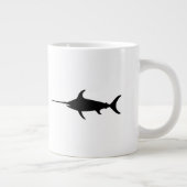 Schwarzer Schwertfisch Jumbo-Tasse (Rechts)