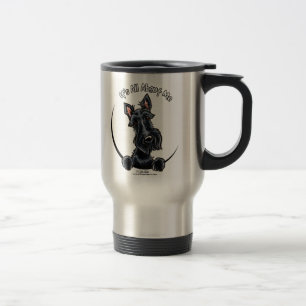Schwarzer Scottie IAAM Reisebecher