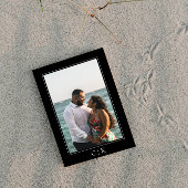 Schwarzer Seestern Monogramm Foto Save The Date