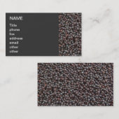 Schwarzer Senf Visitenkarte (Vorne/Hinten)