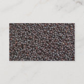 Schwarzer Senf Visitenkarte (Rückseite)