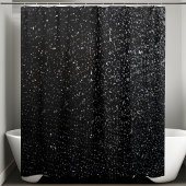 Schwarzer Sequin-Duschvorhang Duschvorhang