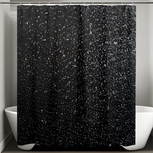 Schwarzer Sequin-Duschvorhang Duschvorhang