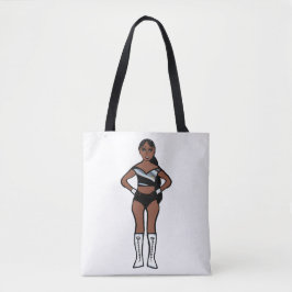 Schwarzer Silber Tänzer #1 Tasche