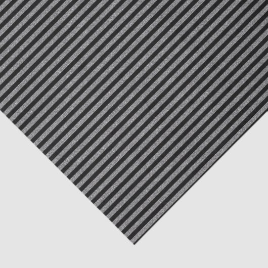 Schwarzer Silberstreifen Moderner Minimaler Boho U Seidenpapier (Detail)