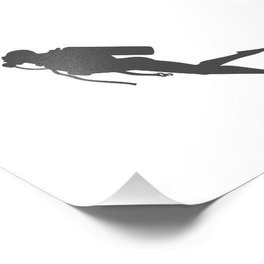 Schwarzer Silhouette Fotodruck (Ecke)