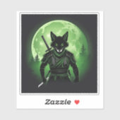 Schwarzer Silhouette Fox Aufkleber (Blatt)