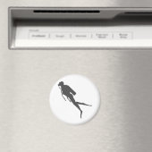 Schwarzer Silhouette Magnet (In Situ (Geschirrspüler))