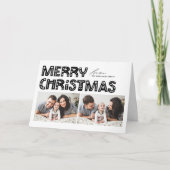 Schwarzer Skandinavier - Zwei Fotos Weihnachten (Vorderseite)