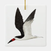 Schwarzer Skimmer Keramikornament (Rückseite)