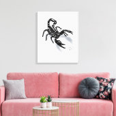Schwarzer Skorpion! Leinwanddruck (Insitu (Wohnzimmer))