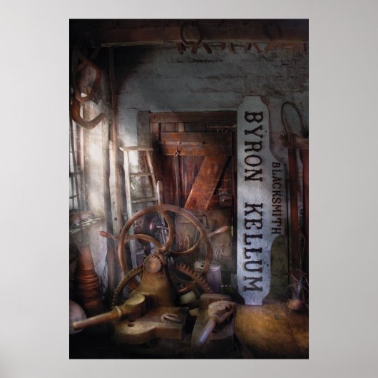 Schwarzer Smith - Byron Kellum Blacksmith Poster (Vorne)