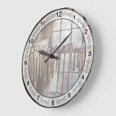 Schwarzer Smith - Gezeichnet Teller und Hämmer Große Wanduhr (Winkel)