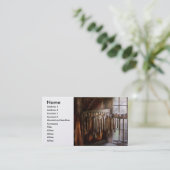 Schwarzer Smith - Gezeichnet Teller und Hämmer Visitenkarte (Stehend Vorderseite)