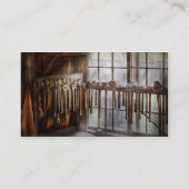 Schwarzer Smith - Gezeichnet Teller und Hämmer Visitenkarte (Rückseite)