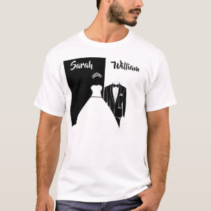 Schwarzer Smoking-T - Shirt