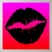 Schwarzer Smooch Poster (Vorne)