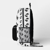 Schwarzer Sneaker Design Druck Sticken Rucksack (Rechts)