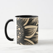 Schwarzer Sonnenblumenkaffee Tasse (Links)