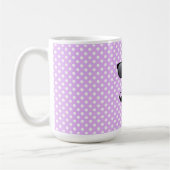 Schwarzer Sonnenbrand und Brille Kaffeetasse (Links)