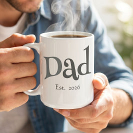Schwarzer Spaß Fett Gediegener Neuer Vater Kaffeetasse