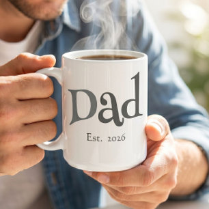 Schwarzer Spaß Fett Gediegener Neuer Vater Kaffeetasse