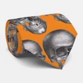 Schwarzer Spaß - Twinkle Skull Krawatte (Gerollt)