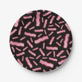Schwarzer Speck Pappteller (Vorderseite)