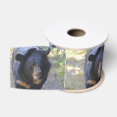 Schwarzer Spectacled Bär Ripsband (Spule)