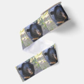 Schwarzer Spectacled Bär Ripsband (Rückseite)