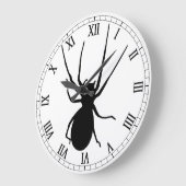 Schwarzer Spider Rundrömische Zahlenzähler Große Wanduhr (Winkel)