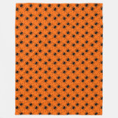 Schwarzer Spinnendesign Fleecedecke (Vorderseite)