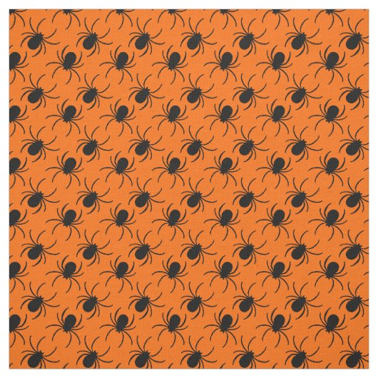 Schwarzer Spinnendesign Stoff (Muster)